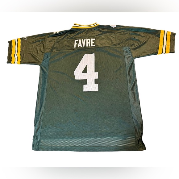 VINTAGE reebok men’s greenbay packers brett favre #4 jersey size large - Picture 2 of 7